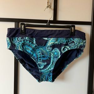 Lands End Swim bottom. Size 16. Deep sea paisley. EUC. Nonsmoking home.